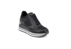 Queen Helena Sneakers Basse*Sneaker Da Donna Con Zeppa X27-76 Black