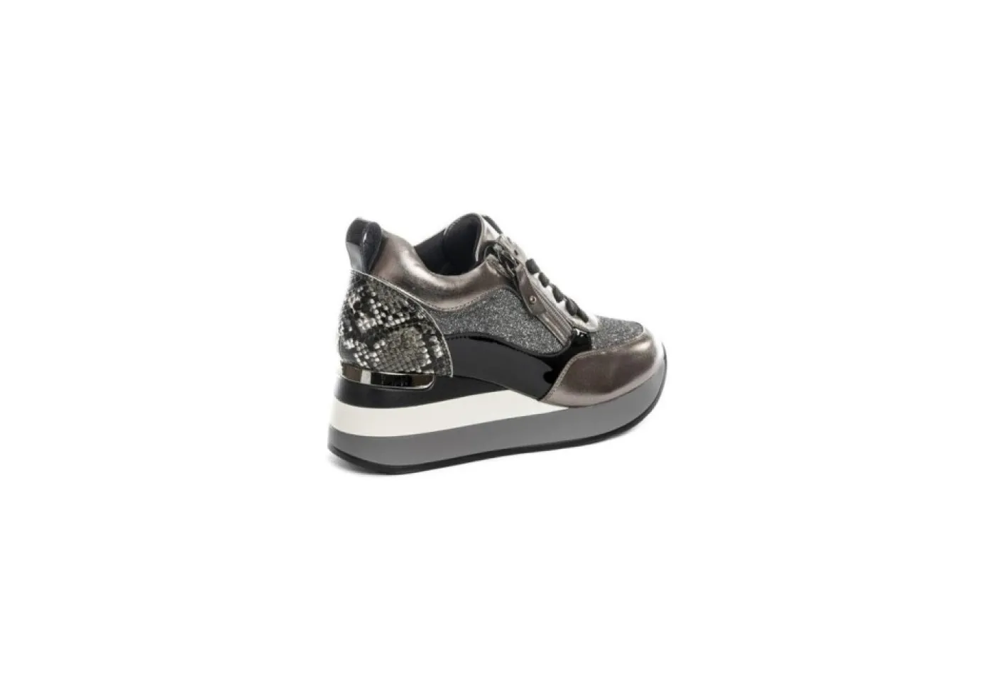 Gold&Gold Sneakers Basse*Sneaker Da Donna Con Zeppa Goldegold Gb575 Peltro