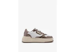 D.Franklin Platform*Sneaker Da Donna Platform 321061 White Pewter