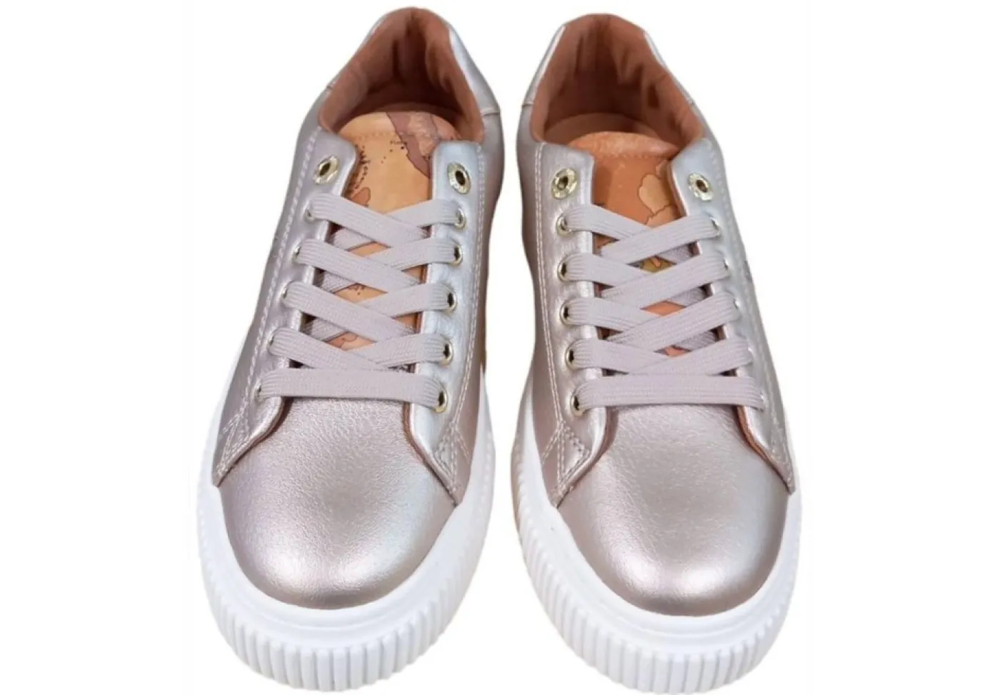 Alviero Martini J Platform*Sneaker Da Donna Platform 1303 Gold Pink