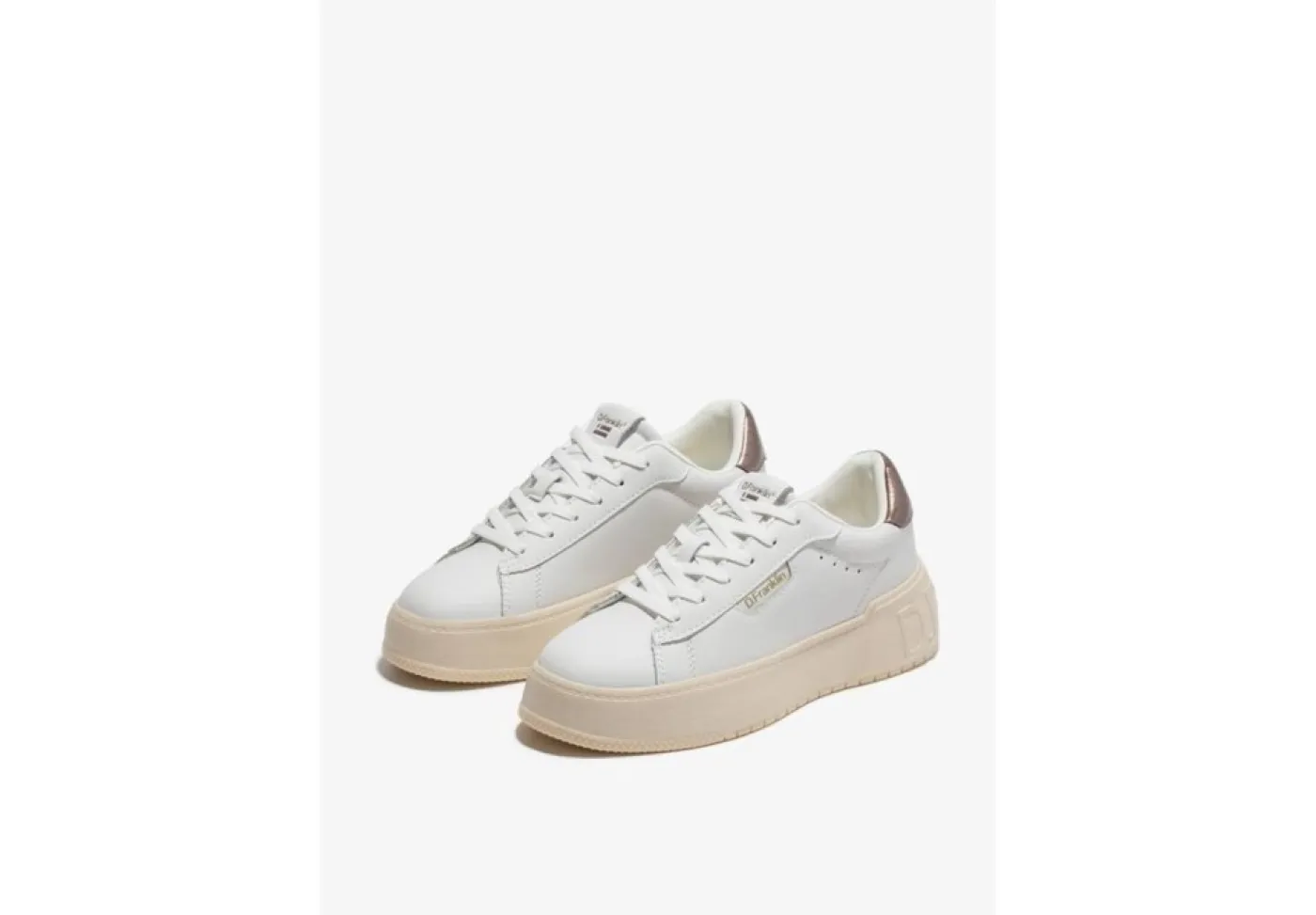 D.Franklin Platform*Sneaker Da Donna Platform 321056 White Pewter