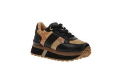 Alviero Martini J Platform*Sneaker Da Donna Platform 1320 Black Geo Beige