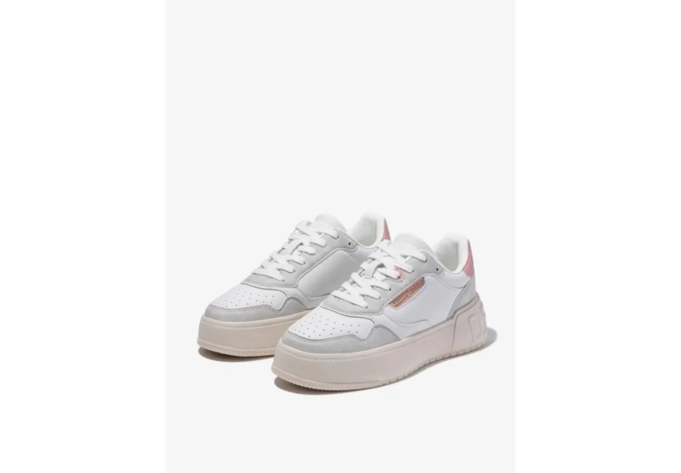D.Franklin Platform*Sneaker Da Donna Platform 321055 White Pink