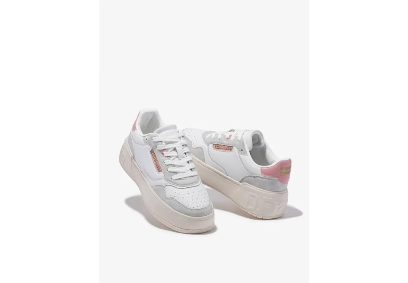 D.Franklin Platform*Sneaker Da Donna Platform 321055 White Pink