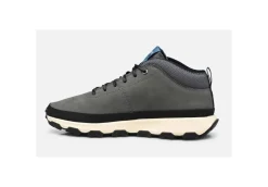 * Sneakers Alte*Sneaker Mid Cut Da Uomo Winsor Trail Mid Leather Nabuk Grey