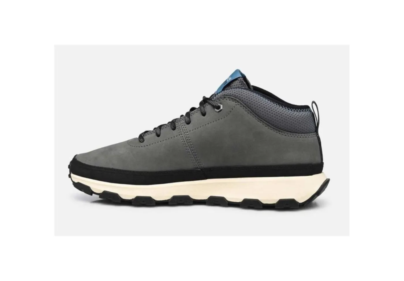 * Sneakers Alte*Sneaker Mid Cut Da Uomo Winsor Trail Mid Leather Nabuk Grey