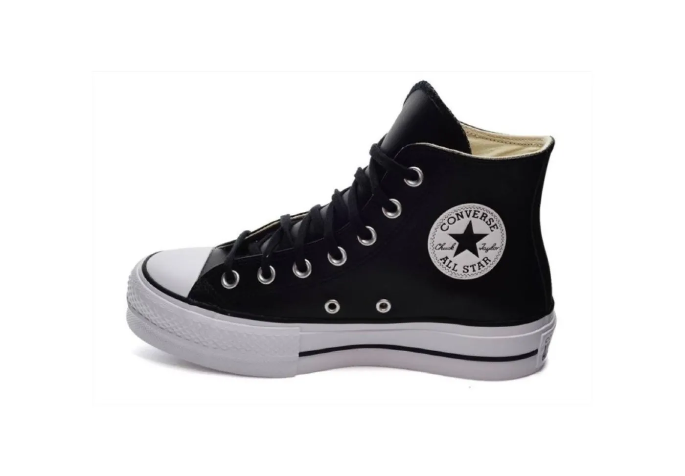 Converse Platform*Sneakers Alta Da Donna Platform 561675C Black