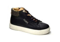 Alviero Martini J Sneakers Alte*Sneakers Alta In Similpelle Con Borchiette 0991 Black Geo Beige