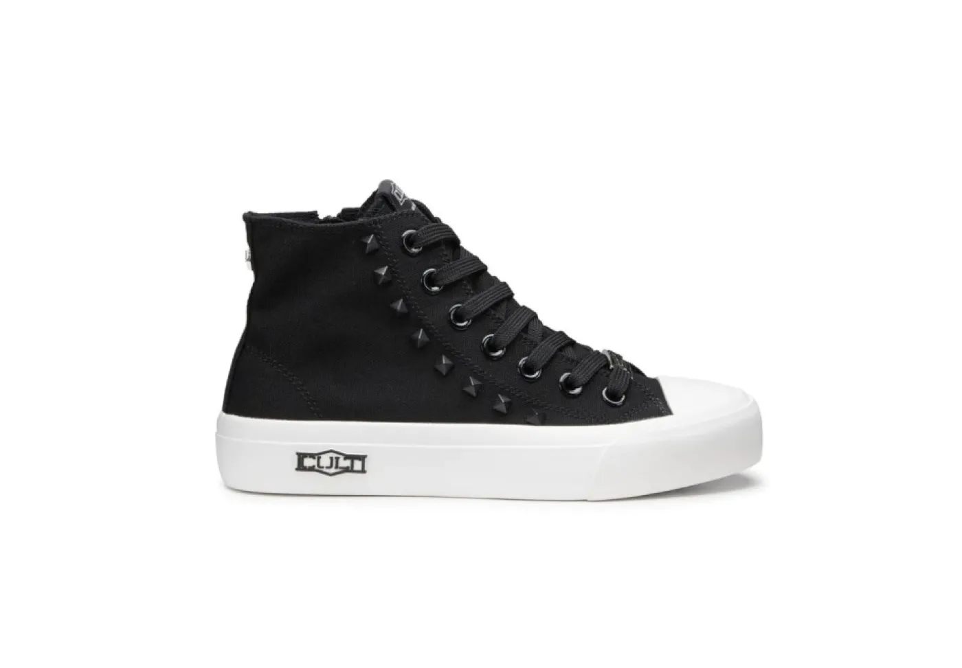 Cult Sneakers Alte*Sneakers Alte In Tela Placebo Clw364301 Nere