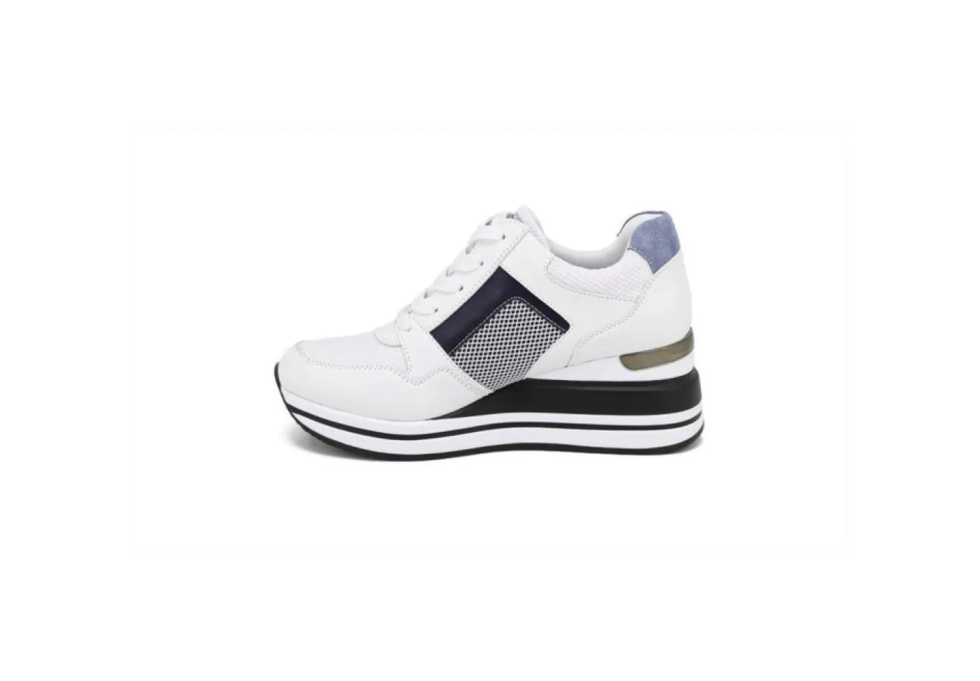 Queen Helena Sneakers Basse*Sneakers Da Donna Con Zeppa E Zip X26-32 White