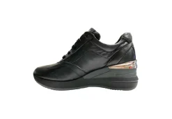 Valleverde Sneakers Basse*Sneakers Da Donna Con Zeppa Casual 36280 Vitello Nero