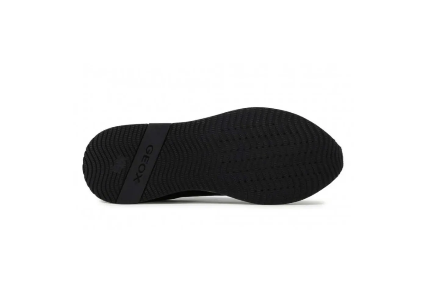 Geox Platform*Sneakers Da Donna In Pelle Con Zip D25Qhb Nero