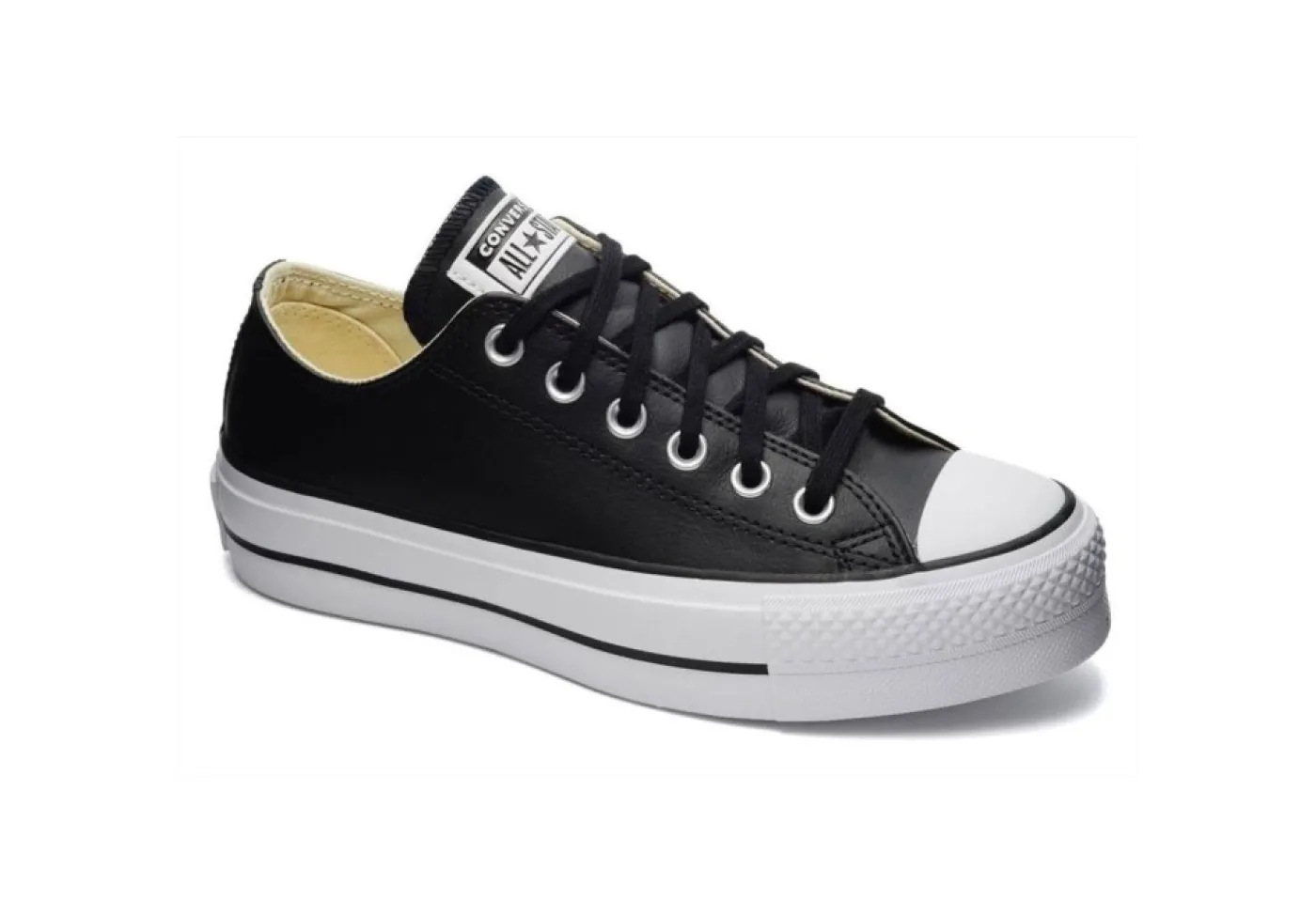 Converse Platform*Sneakers Da Donna In Pelle Platform 561681C Black
