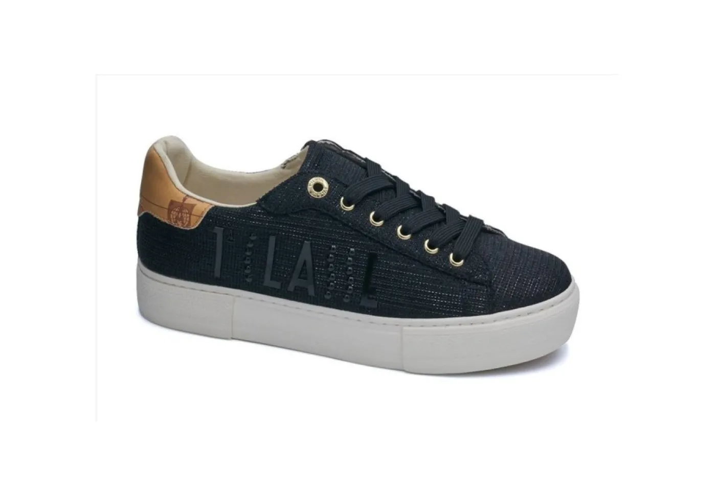 Alviero Martini J Platform*Sneakers Da Donna In Tessuto Platform 10877 Nero