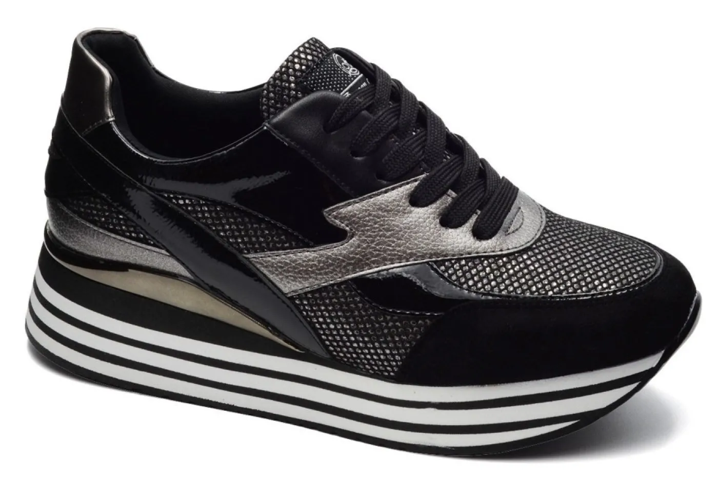 Queen Helena Platform*Sneakers Da Donna Platform In Similpelle X25-41
