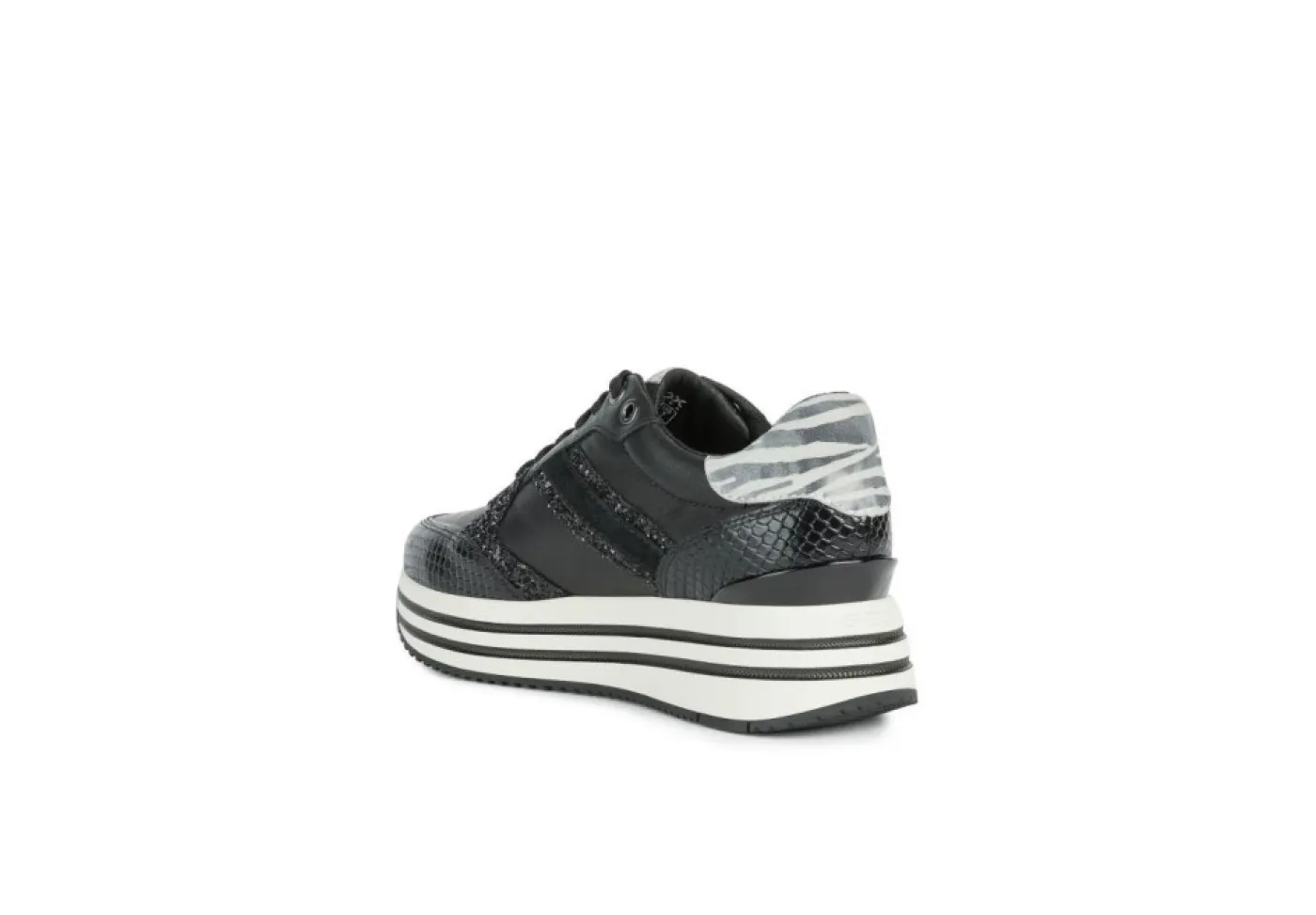 Geox Platform*Sneakers Da Donna Platform In Tessuto D16Qhb Off White