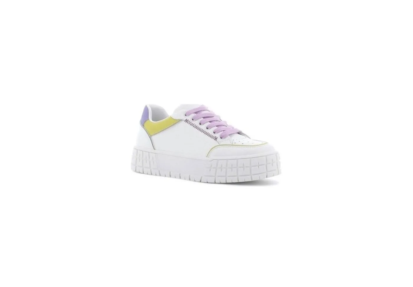 Gold&Gold Platform*Sneakers Da Donna Platform Goldegold Gb370 Bianca Viola