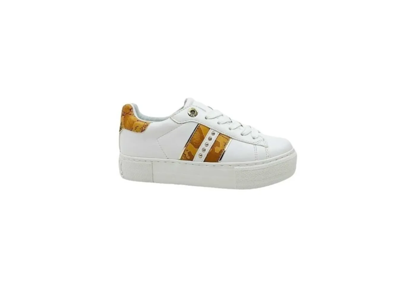 Alviero Martini J Platform*Sneakers Da Donna Ragazza Con Borchie Stampa 1152 Wh