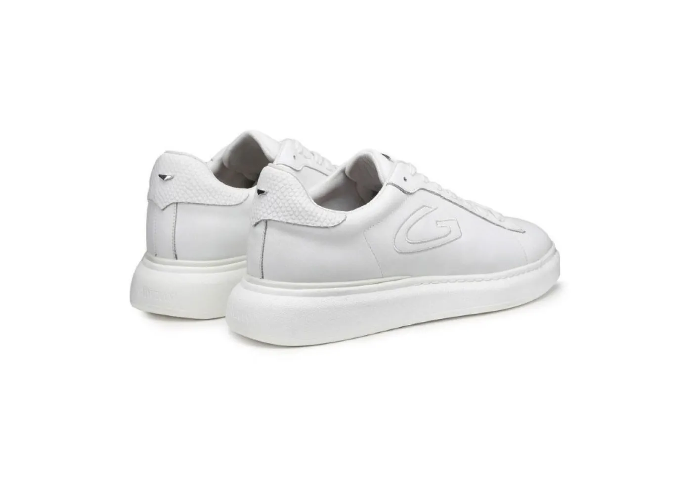 Guardiani Sneakers Basse*Sneakers Da Uomo Bianca In Pelle Agm003707