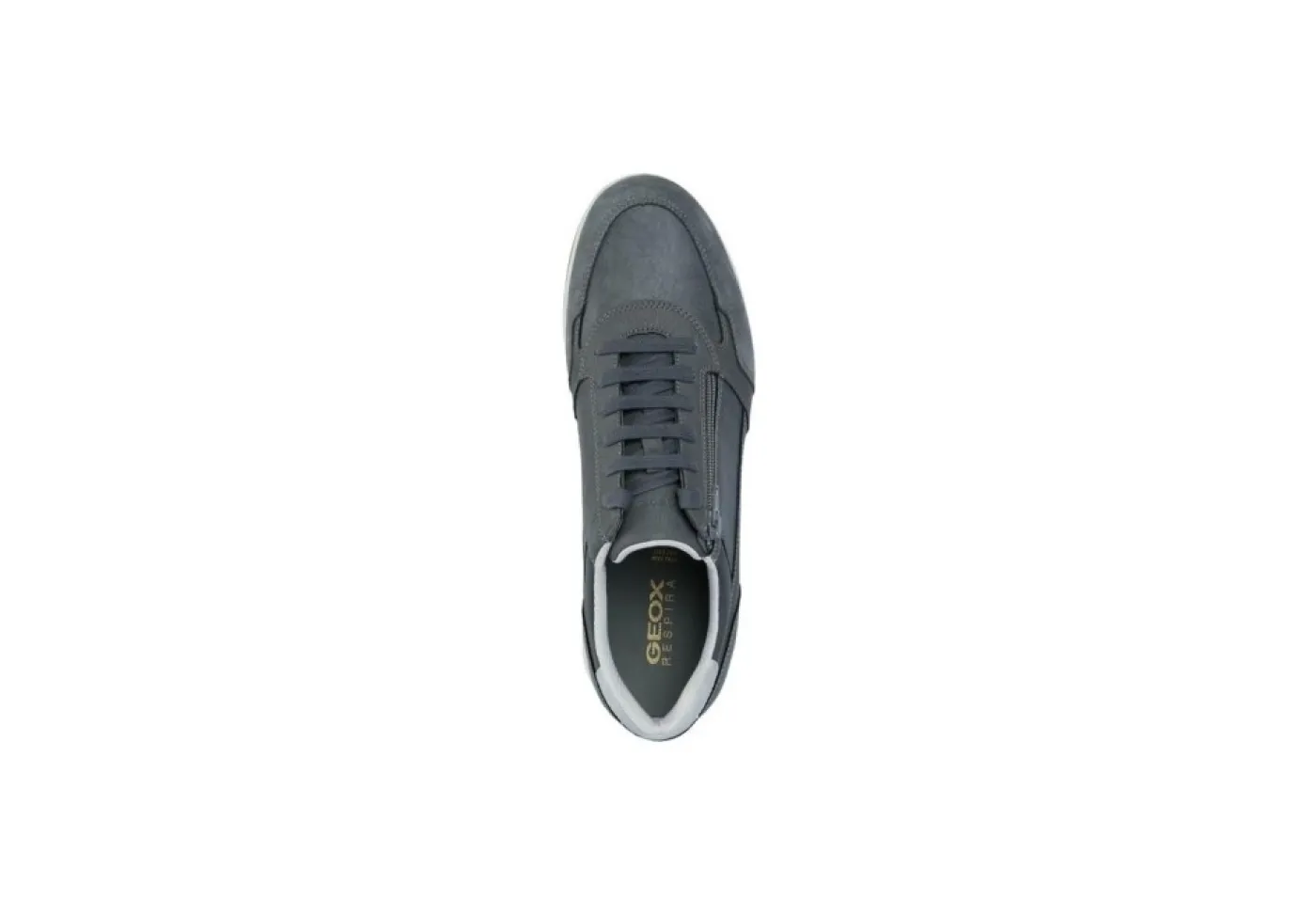 Geox Sneakers Basse*Sneakers Da Uomo In Pelle Con Zip Avery U35H5A Grey