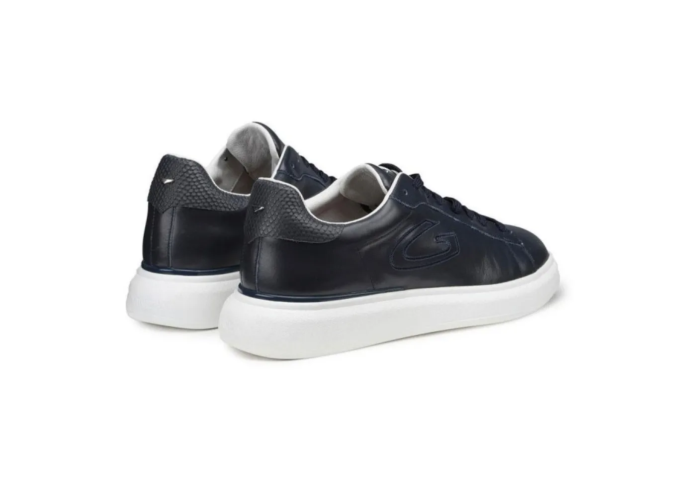 Guardiani Sneakers Basse*Sneakers Da Uomo In Pelle Blu Agm003709