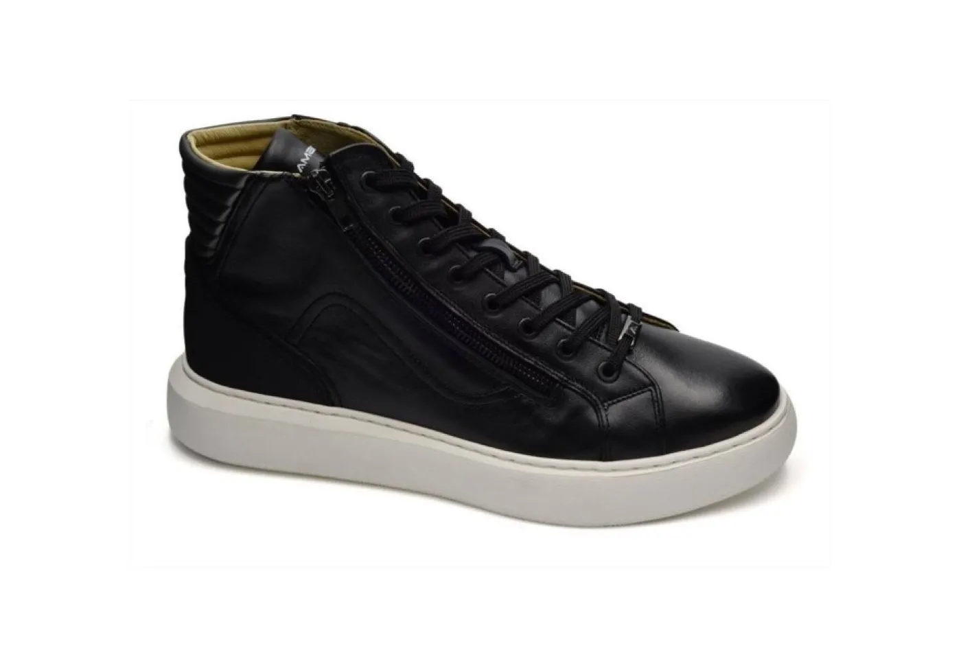 Ambitious Sneakers Alte*Sneakers Da Uomo In Pelle Con Lacci E Zip