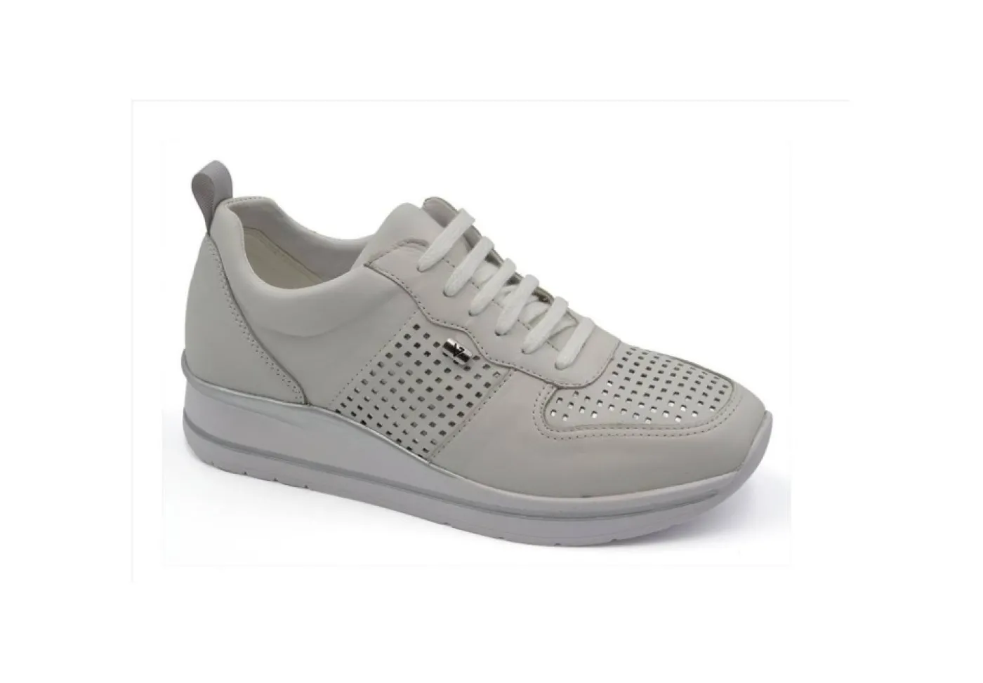 Valleverde Sneakers Basse*Sneakers In Pelle Con Zip 36391 Bianco