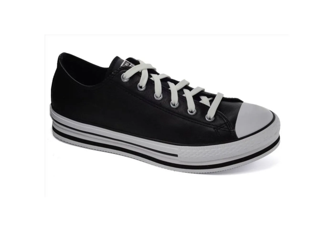 Converse Sportive*Sneakers In Pelle Da Donna Platform 669710C Black