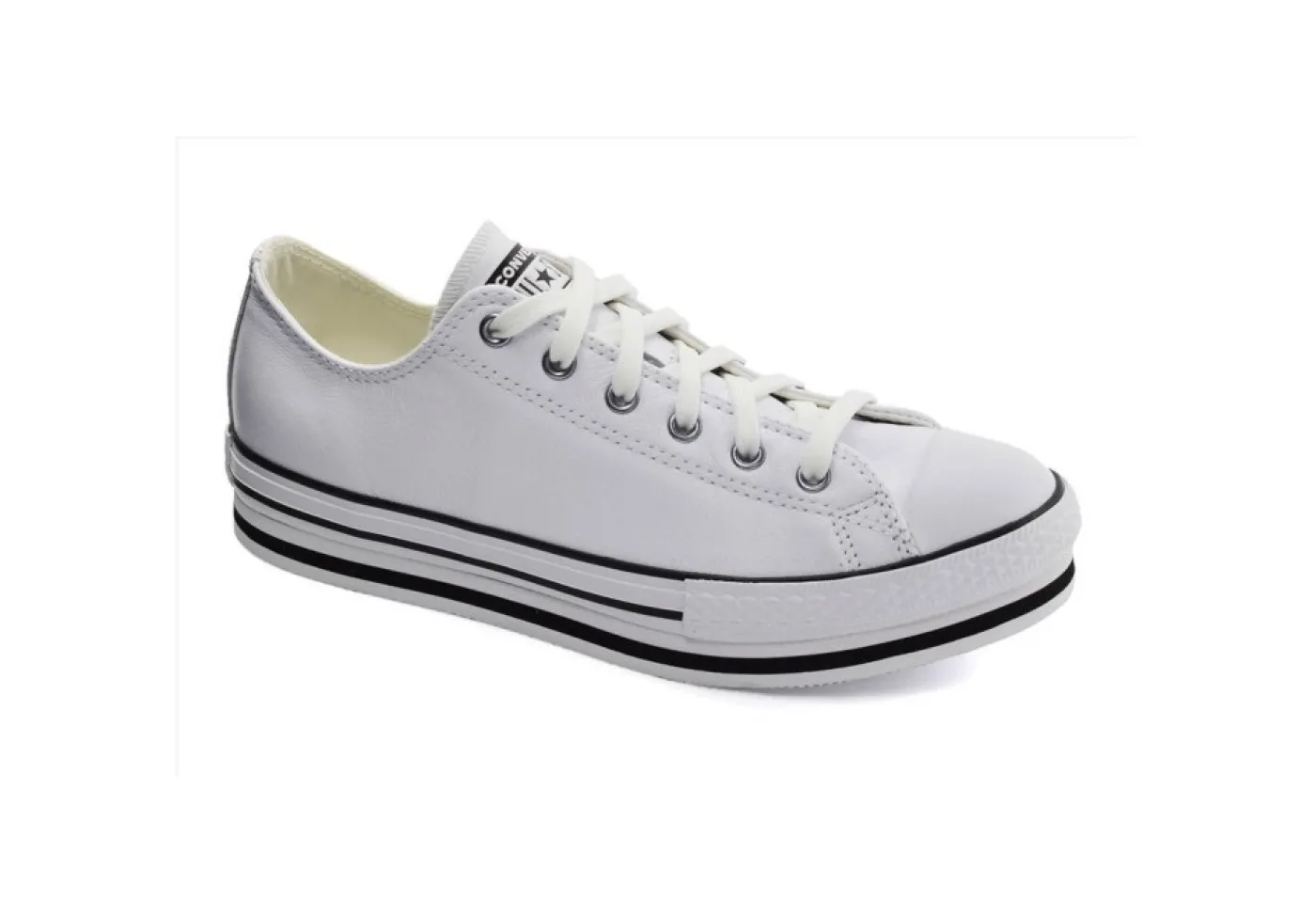 Converse Sportive*Sneakers In Pelle Da Donna Platform 669709C White