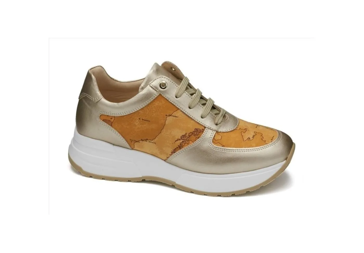 Alviero Martini J Sneakers Basse*Sneakers In Pelle E Tessuto Geo Classic 10938