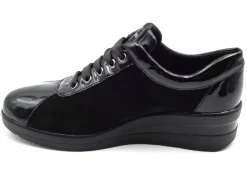 Valleverde Sneakers Basse*Sneakers In Pelle Scamosciata E Vernice Con Zeppa 36204 Suede