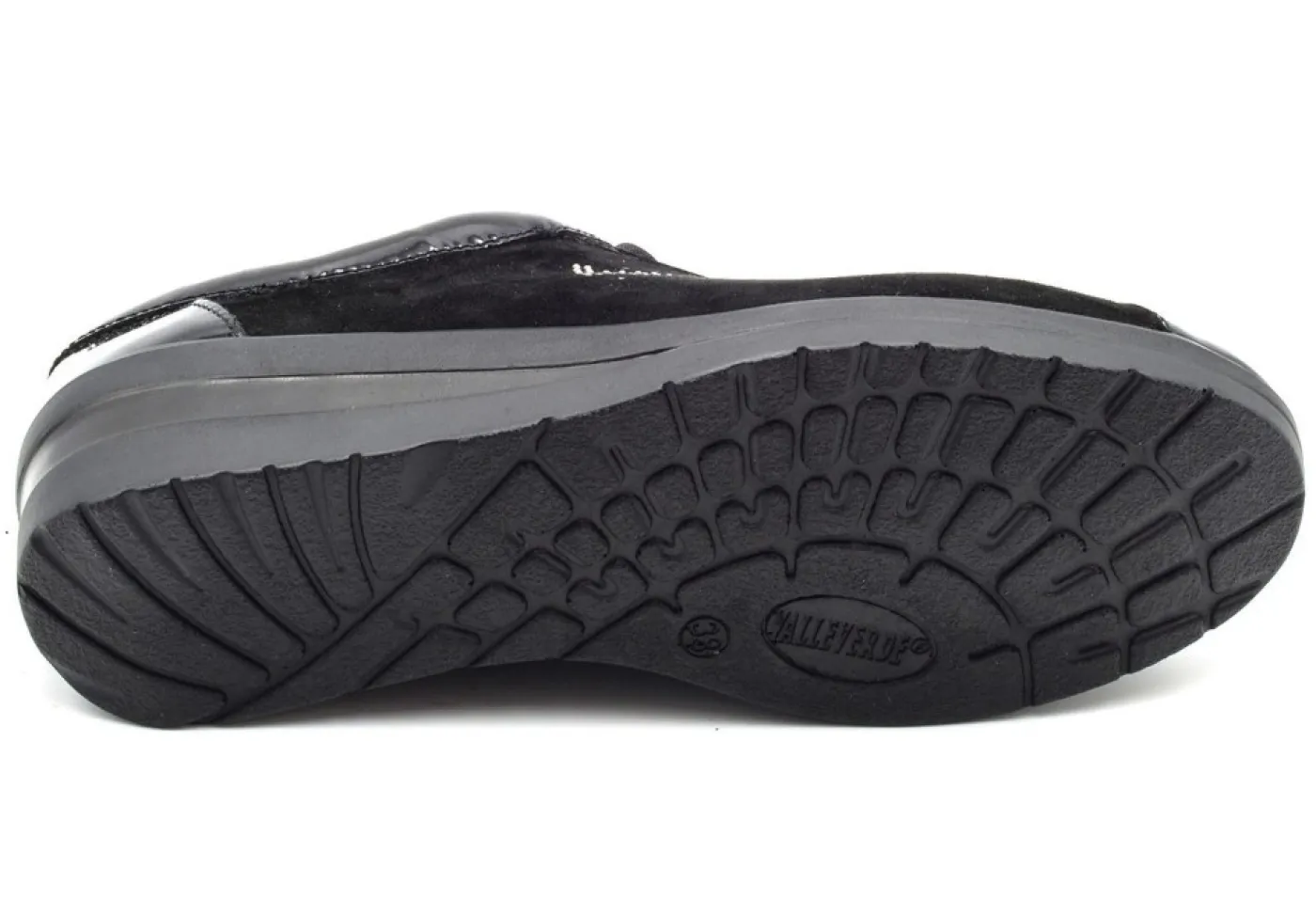 Valleverde Sneakers Basse*Sneakers In Pelle Scamosciata E Vernice Con Zeppa 36204 Suede