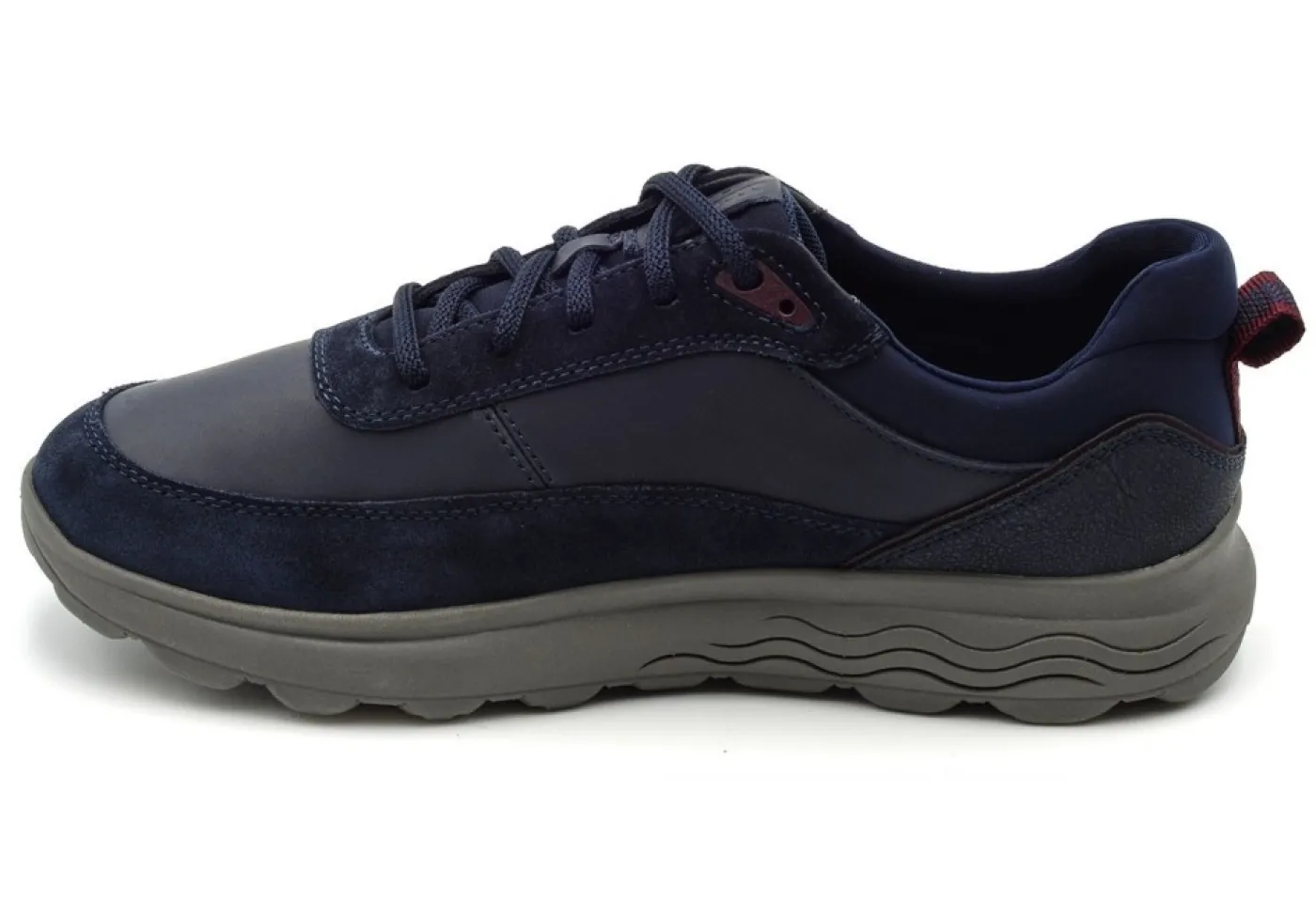 Geox Sportive*Sneakers In Pelle Spherica U16Bye Navy