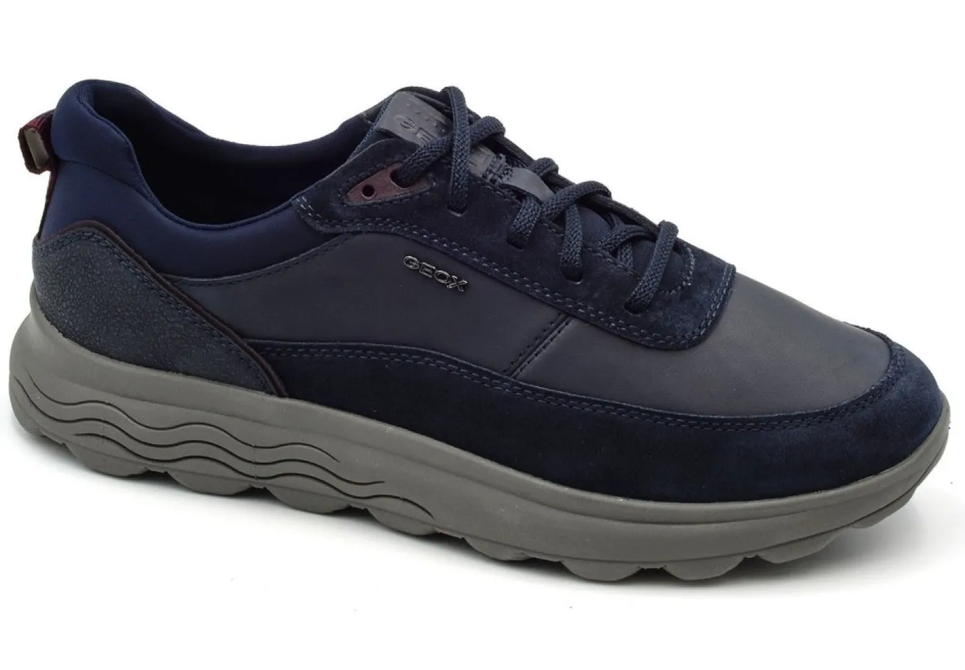 Geox Sportive*Sneakers In Pelle Spherica U16Bye Navy