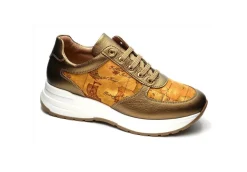 Alviero Martini J Sneakers Basse*Sneakers In Similpelle E Tessuto Geo Classic 1024 Bronze Geo
