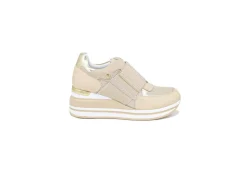 Queen Helena Sneakers Basse*Sneakers In Similpelle Senza Lacci Con Zeppa X26-31
