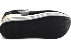 Queen Helena Platform*Sneakers Platform Con Strass E Zip X25-35