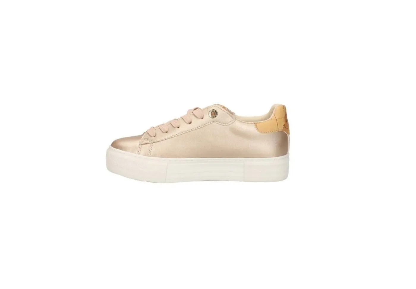 Alviero Martini J Platform*Sneakers Platform Donna 1150 Gold Pink Geo Beige. Nu