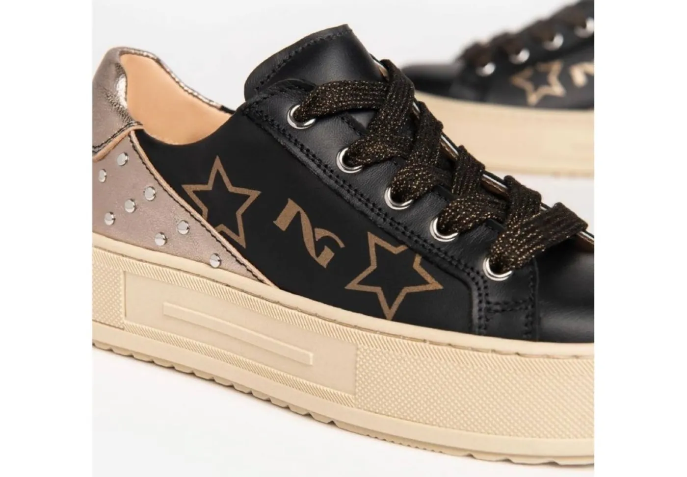 Nero Giardini Teens Platform*Sneakers Platform In Pelle Da Ragazza Donna I23244