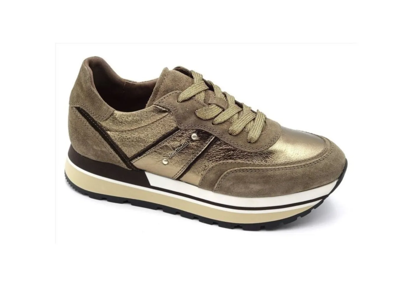 Nero Giardini Platform*Sneakers Platform In Pelle Effetto Laminato I116945D 501 Talpa