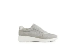 Geox Slip-On*Sneakers Slip-On Da Donna In Camoscio E Tessuto Con Strass D16Lpd