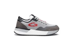 Guardiani Sneakers Basse*Sneakers Sportiva Da Uoomo In Pelle E Tessuto Agm009100 Grey