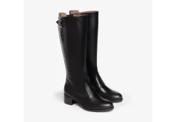 Nero Giardini Stivali Alti*Stivale Da Donna In Pelle Coccodrillo Con Zip I205700D N