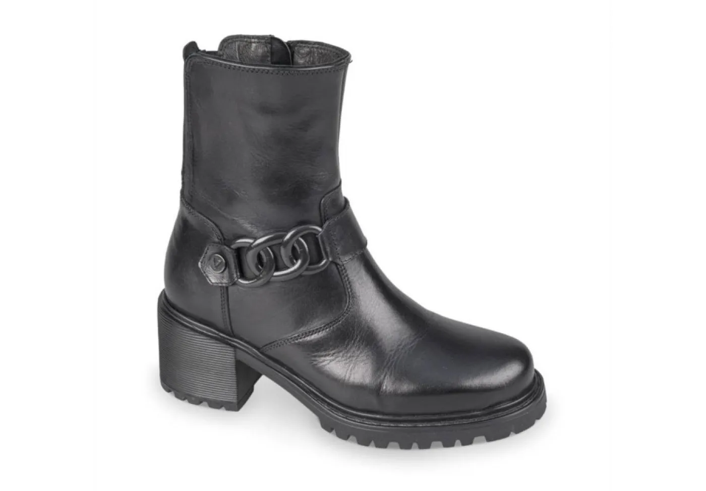 Valleverde Tronchetti*Stivaletto Da Donna Con Fibbia V49503 Nero