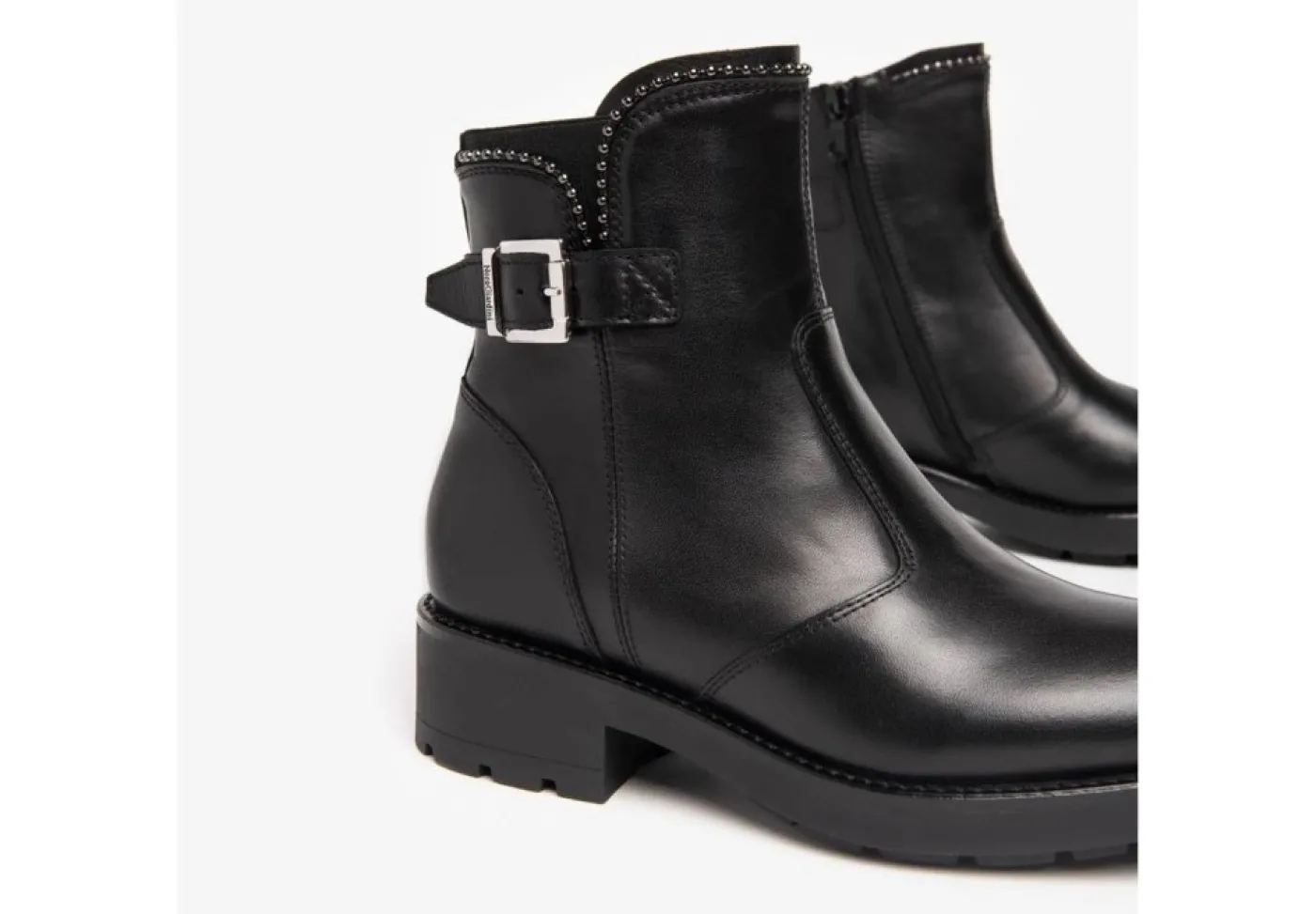 Nero Giardini Tronchetti*Stivaletto Da Donna In Pelle I205802D