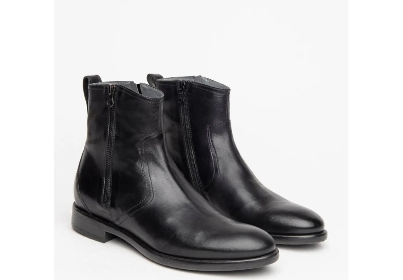 Nero Giardini Stivaletti*Stivaletto Da Uomo In Pelle Con Zip I102132U Nero