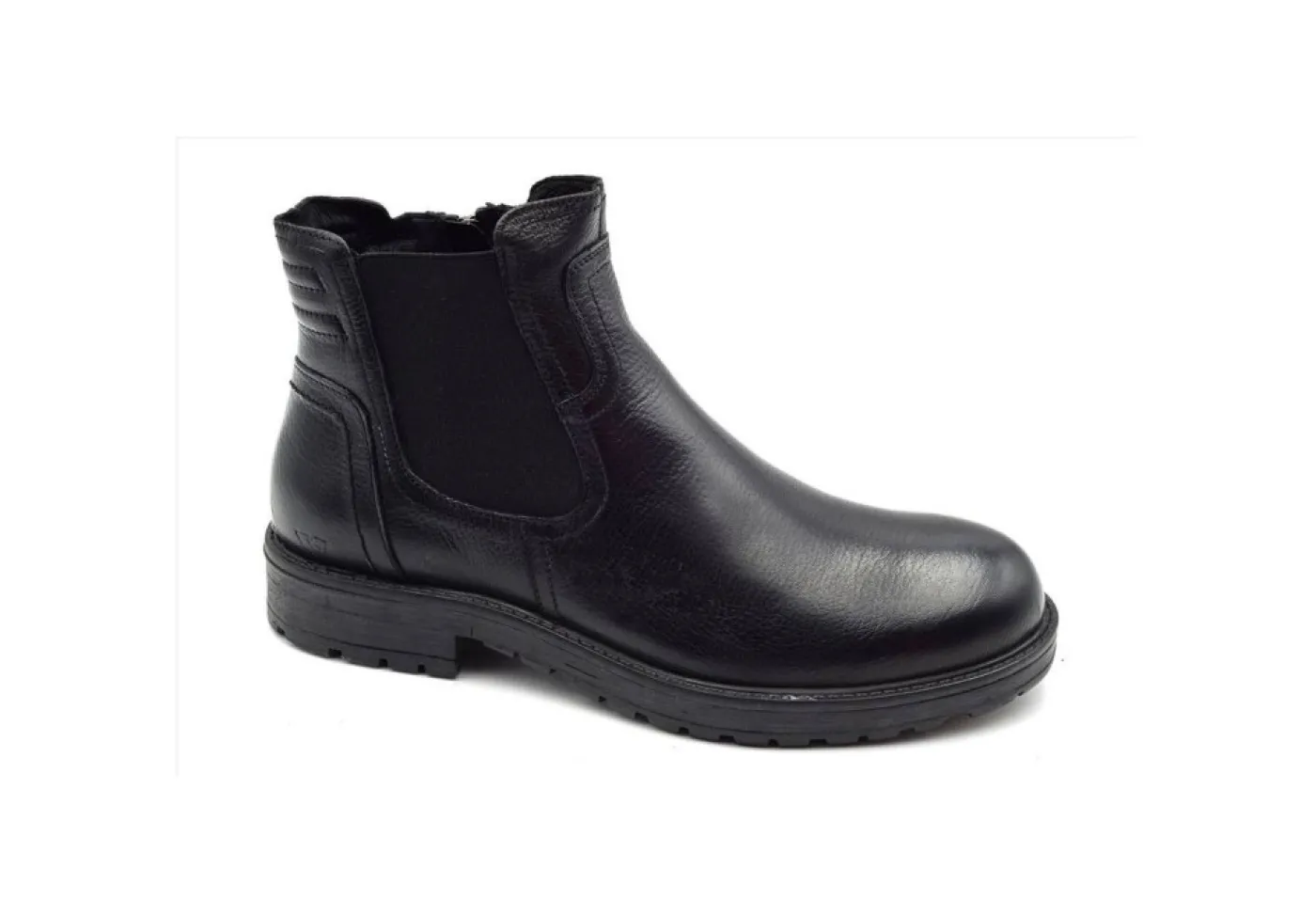 Valleverde Stivaletti*Stivaletto In Pelle Con Zip 49824 Vitello Nero
