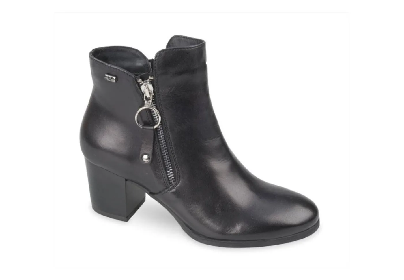 Valleverde Tronchetti*Tronchetto Da Donna Con Tacco 49342 Nero