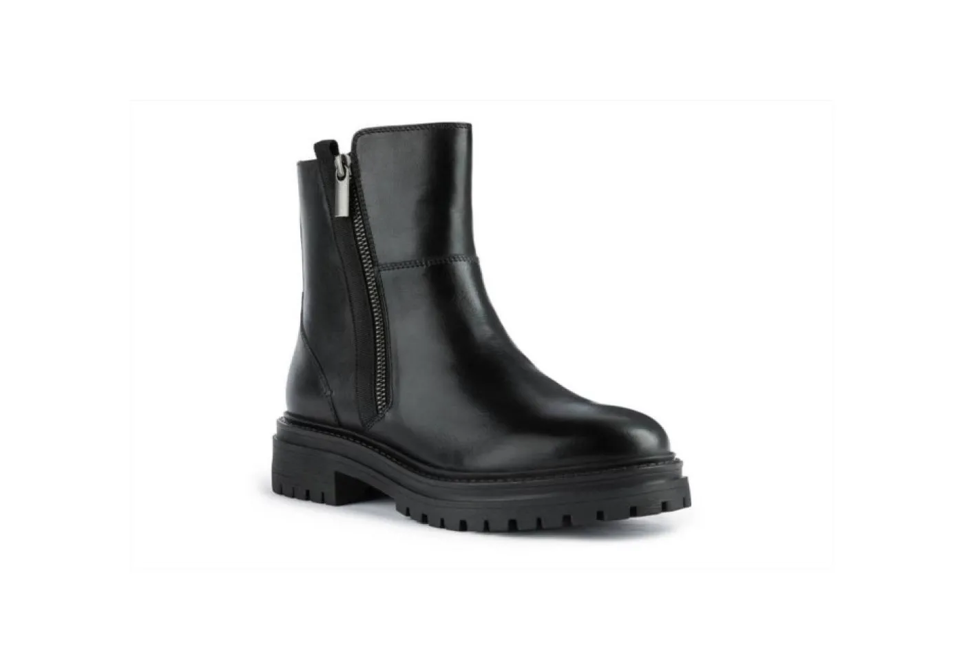 Geox Tronchetti*Tronchetto Da Donna In Pelle D26Hro Black