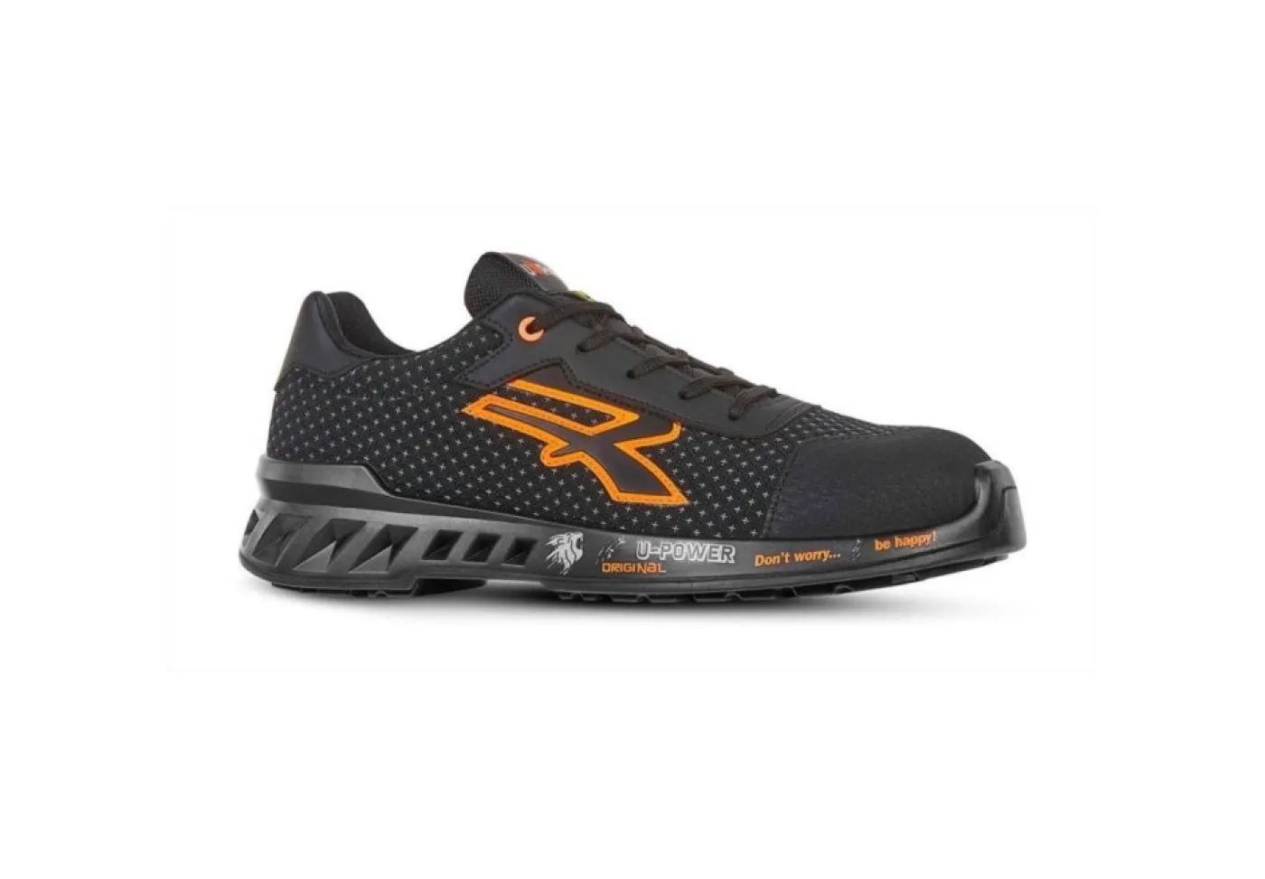 U-Power Scarpe Da Lavoro* Rv20044 Peter Nero Arancio
